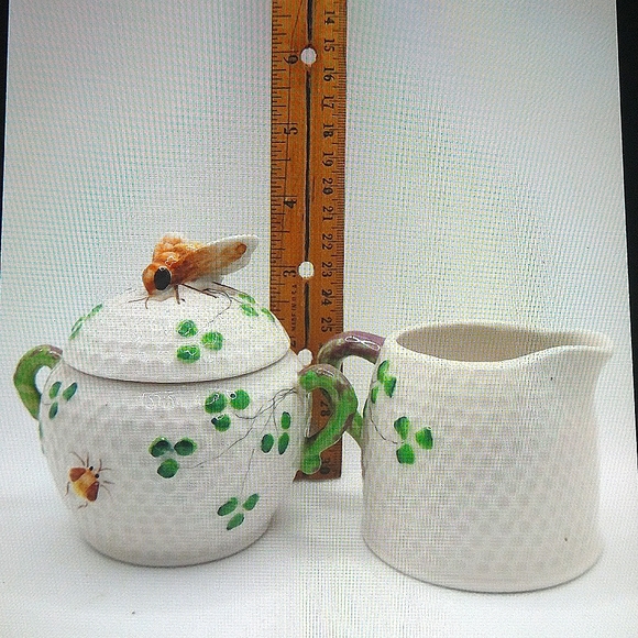 Honey Bee Cream and Sugar Set - vintage - Picture 7 of 9